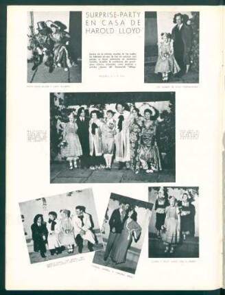 Surprise-party en casa de Harold Lloyd