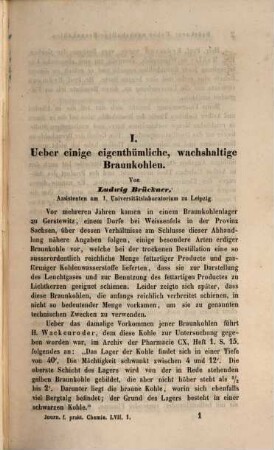 Journal für praktische Chemie : practical applications and applied chemistry ; covering all aspects of applied chemistry. 57. 1852