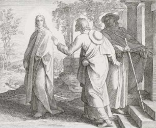 Jesus erscheint zwei Jüngern auf dem Weg nach Emmaus