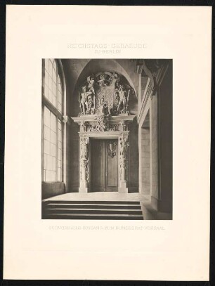 Reichstag, Berlin: Südvorhalle: Eingang zum Bundesratsvorsaal