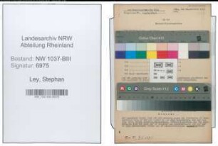 Entnazifizierung Stephan Ley , geb. 09.09.1900 (Kaufmann)