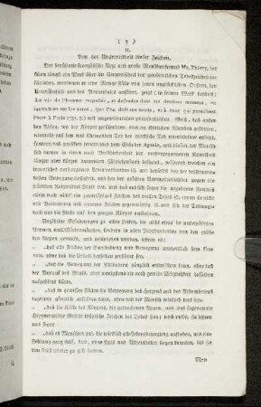 II. Von der Ungewissheit dieser Zeichen.