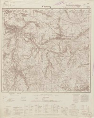 5341 Kirchberg, Topographische Karte 1:25000 (4cm - Karte)
