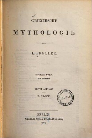 Griechische Mythologie, 2. Die Heroen
