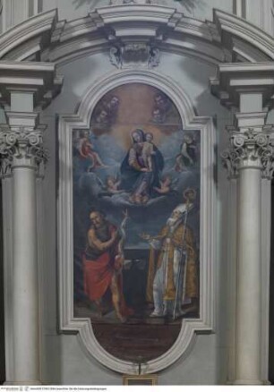 Madonna in der Glorie mit Johannes dem Täufer und dem heiligen Augustinus