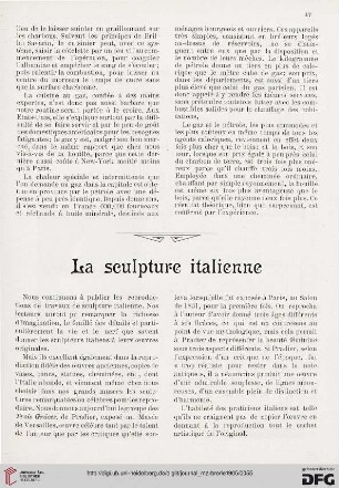 2: La sculpture italienne