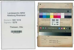 Entnazifizierung Otto Theissen , geb. 10.08.1910 (Bibliothekar)