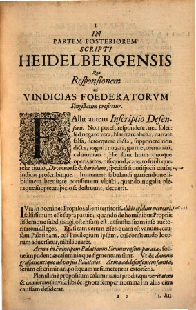 In Partem Libri Heidelbergensis Posteriorem