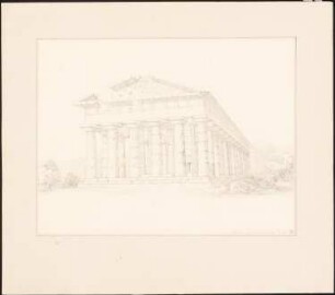 Neptun-Tempel, Paestum: Perspektivische Ansicht