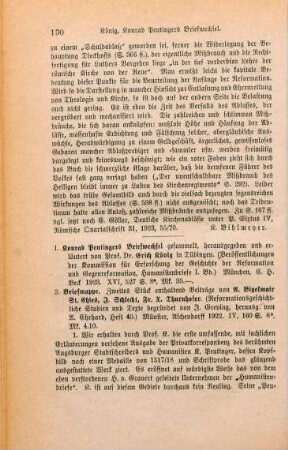 130-132 [Rezension] Peutinger, Konrad, Konrad Peutingers Briefwechsel
