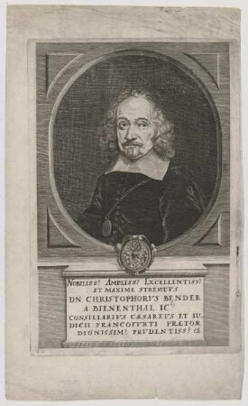 Bildnis des Christophorvs Bender a Bienenthal