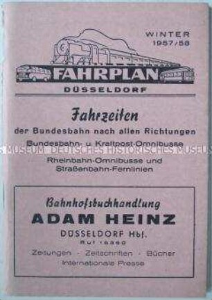 Illegale Ausgabe der theoretischen Zeitschrift der KPD "Wissen und Tat", getarnt als Fahrplan