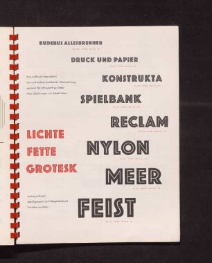 Lichte fette Grotesk