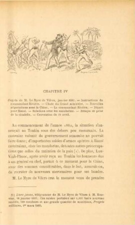 Chapitre IV. Projets de M. Le Myre de Vilers, janvier 1882. - ...