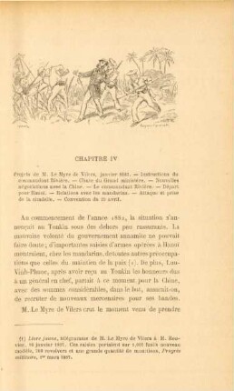Chapitre IV. Projets de M. Le Myre de Vilers, janvier 1882. - ...