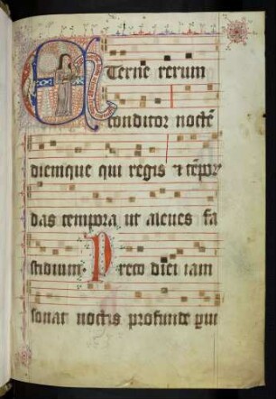 Zierinitiale: E(terne rerum conditor noctem)