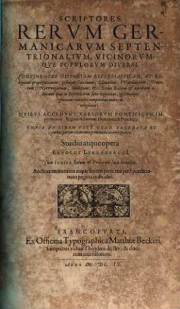 Scriptores rerum germanicarum septentrionalium veteres diversi