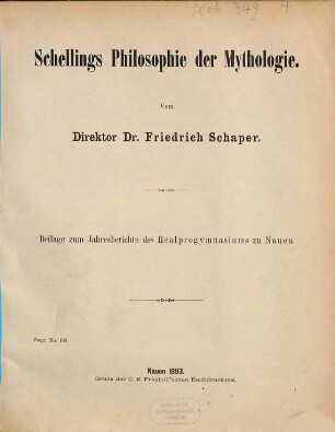 Jahresbericht : über das Schuljahr ... 1892/93