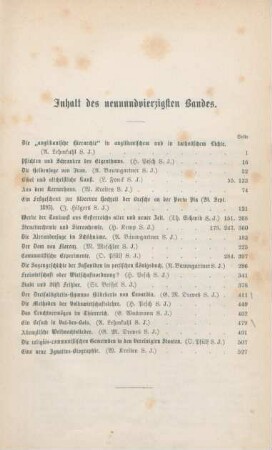 III Inhaltsverzeichnis