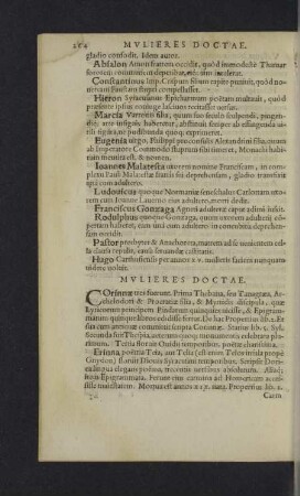 Mulieres doctae.