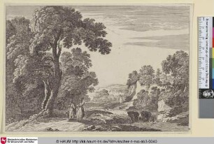 [Landschaft mit kleinem Wasserfall; Rapids]