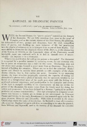 VII. Raphaelas dramatic painter