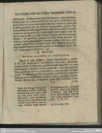 §. XLVIII. Dubium Movetur Et Refellitur