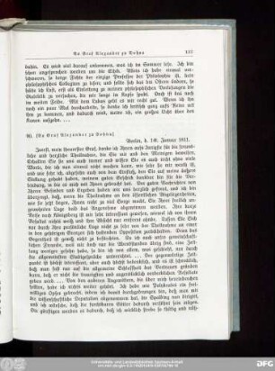 90. [An Graf Alexander zu Dohna.]