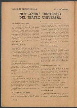 Noticiario histórico del teatro universal