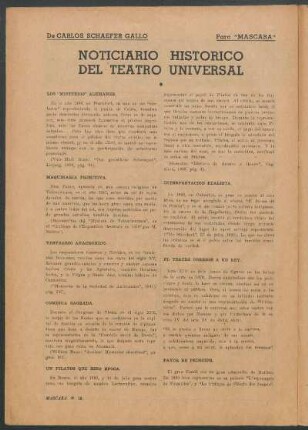Noticiario histórico del teatro universal