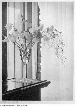 Blumenstilleben (Wicken in einem Weinglas)