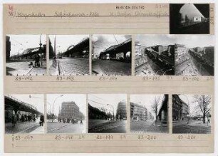 Stadtbilddokumentation entlang der Hauptausfallstraße nach Norden (Schönhauser Allee), hier: U-Bahnhof Dimitroffstraße. Berlin, Prenzlauer Berg, Schönhauser Allee/Eberswalder Straße/Dimitroffstraße (Danziger Straße)