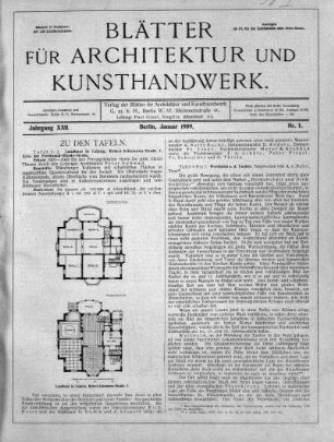 No. 1, Januar 1909