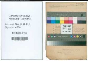 Entnazifizierung Paul Herbers , geb. 23.08.1903 (Gehilfe)