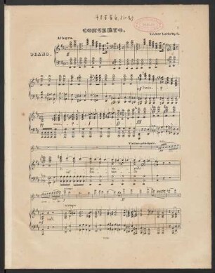 Morceau de concert pour le violon avec accompagnement d'orchestre ou de piano : Op. 2