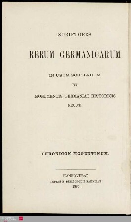 Chronicon Moguntinum