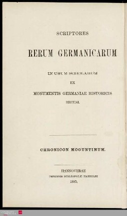 Chronicon Moguntinum