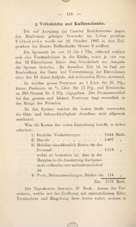 3. Volksküche und Kaffeeschenke.