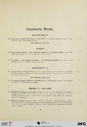 Graphische Werke (Nr. 408-439)
