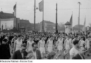 Demonstrationszug - Sportler