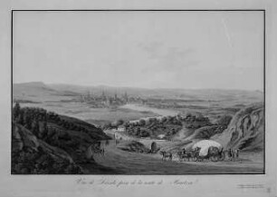 Vue de Dresde prise de la route de Bautzen