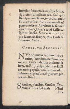 Canticum Simeonis.