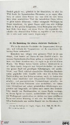 10: Die Entstehung der älteren römischen Geschichte. *)