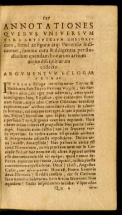 Annotationes Quibus Universum Fere Artificium Rhetoricum, ... collectae.