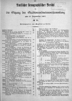 No 35, 12. Dezember 1907