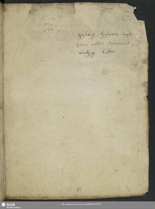 geistlich historia auß dem alten testament eintzige lider.