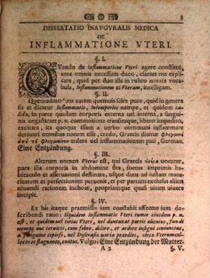 Diss. inaug. med. de inflammatione uteri