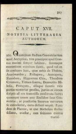 Caput XVII. [XVI.] Notitia Litteraria Authorum