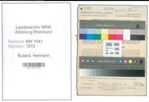 Entnazifizierung Hermann Ruland , geb. 20.02.1893 (Lehrer)