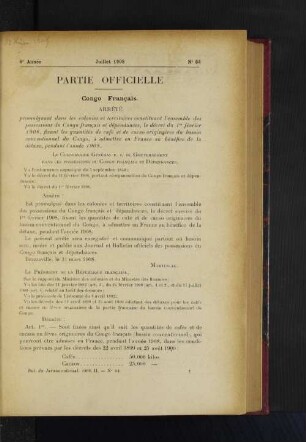 Partie Officielle. No. 64.